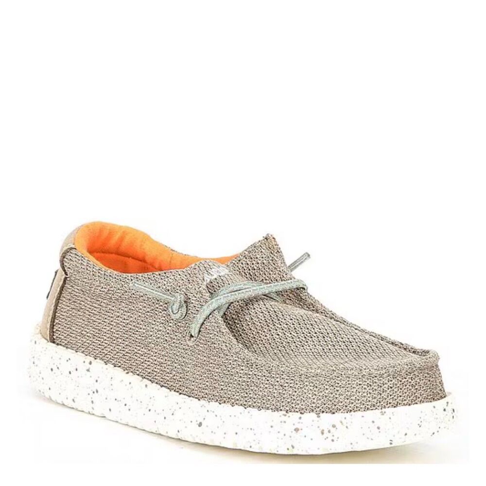 Hey Dude Kids' Wally Canvas Washable Slip On Sneakers in Sox Sahara Size 2